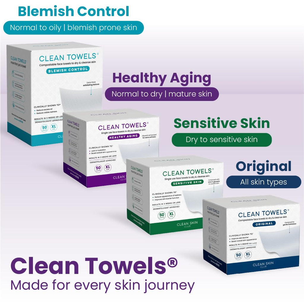 CLEAN SKIN CLUB Healthy Aging Clean Towels® XL