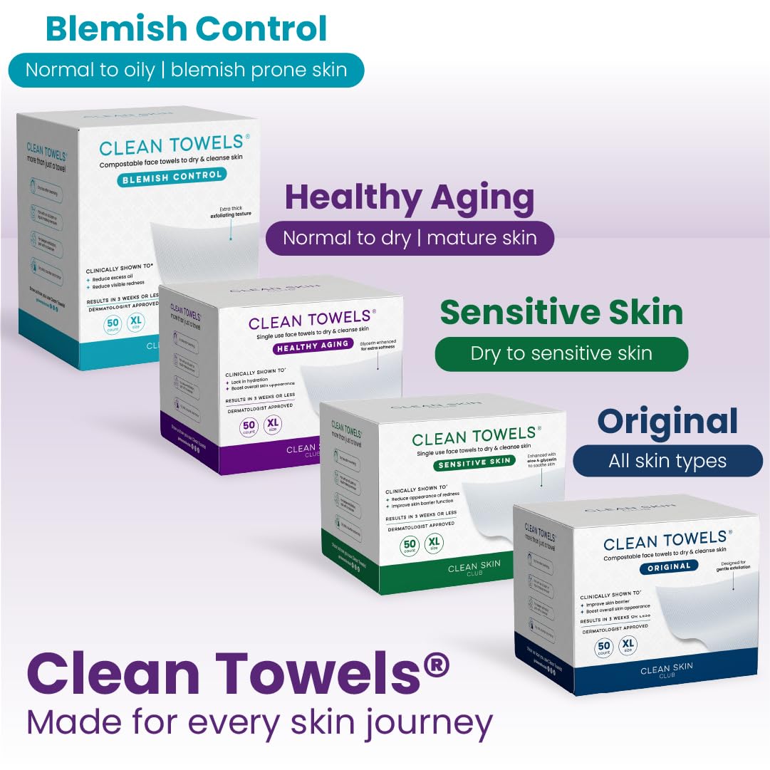 CLEAN SKIN CLUB Healthy Aging Clean Towels® XL