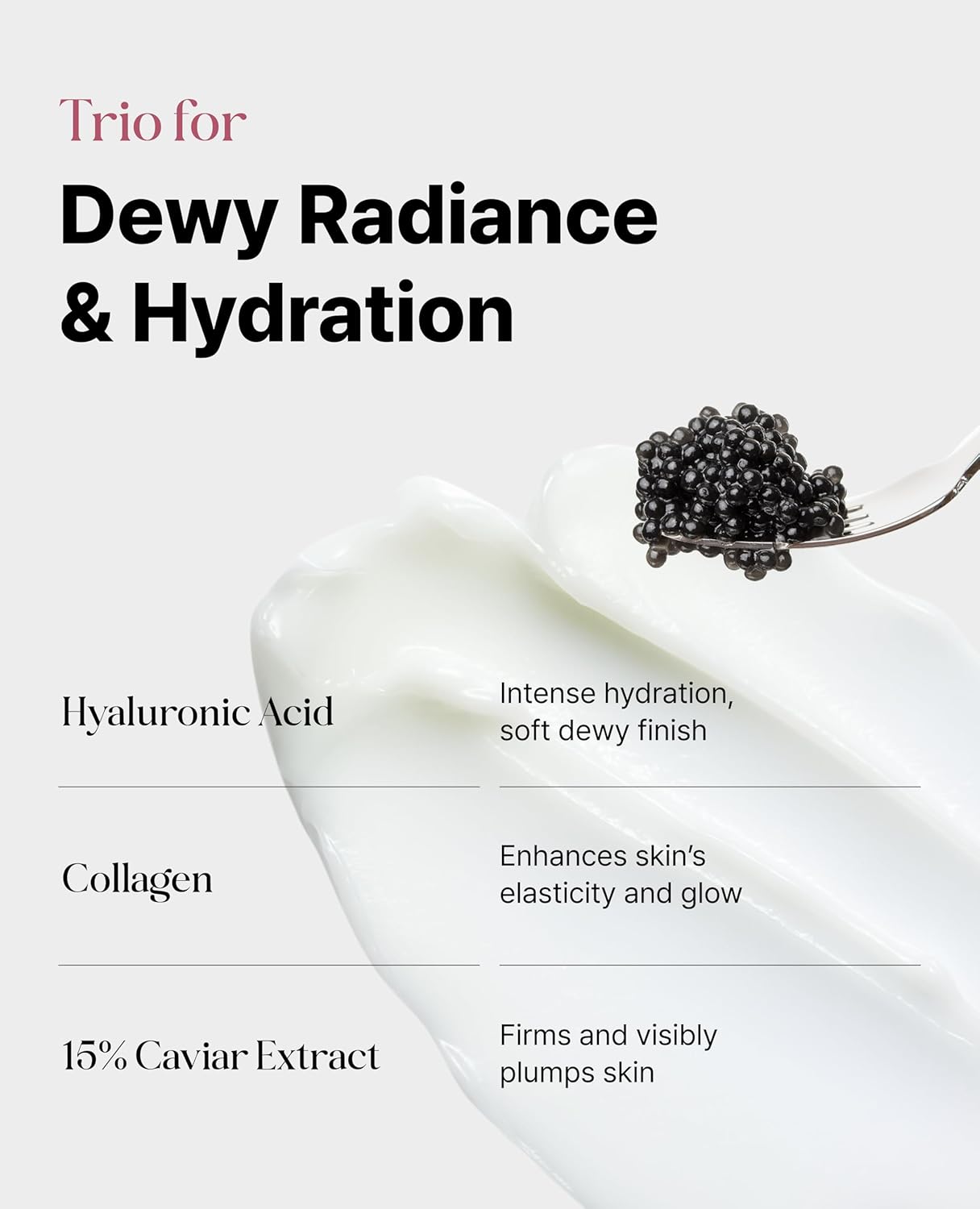 Delere Caviar Glow Dewy Cream | Caviar Collagen Moisturizer