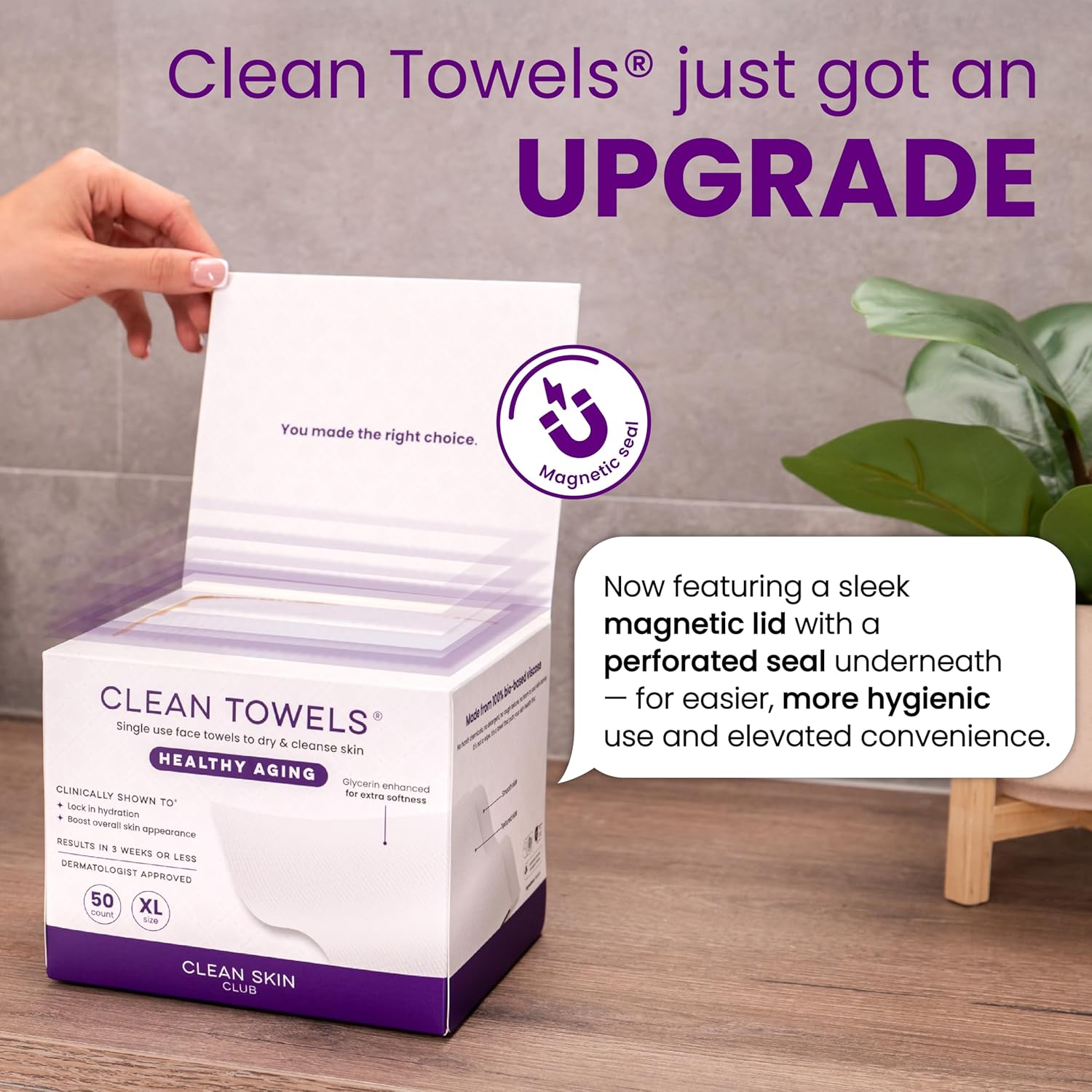 CLEAN SKIN CLUB Healthy Aging Clean Towels® XL