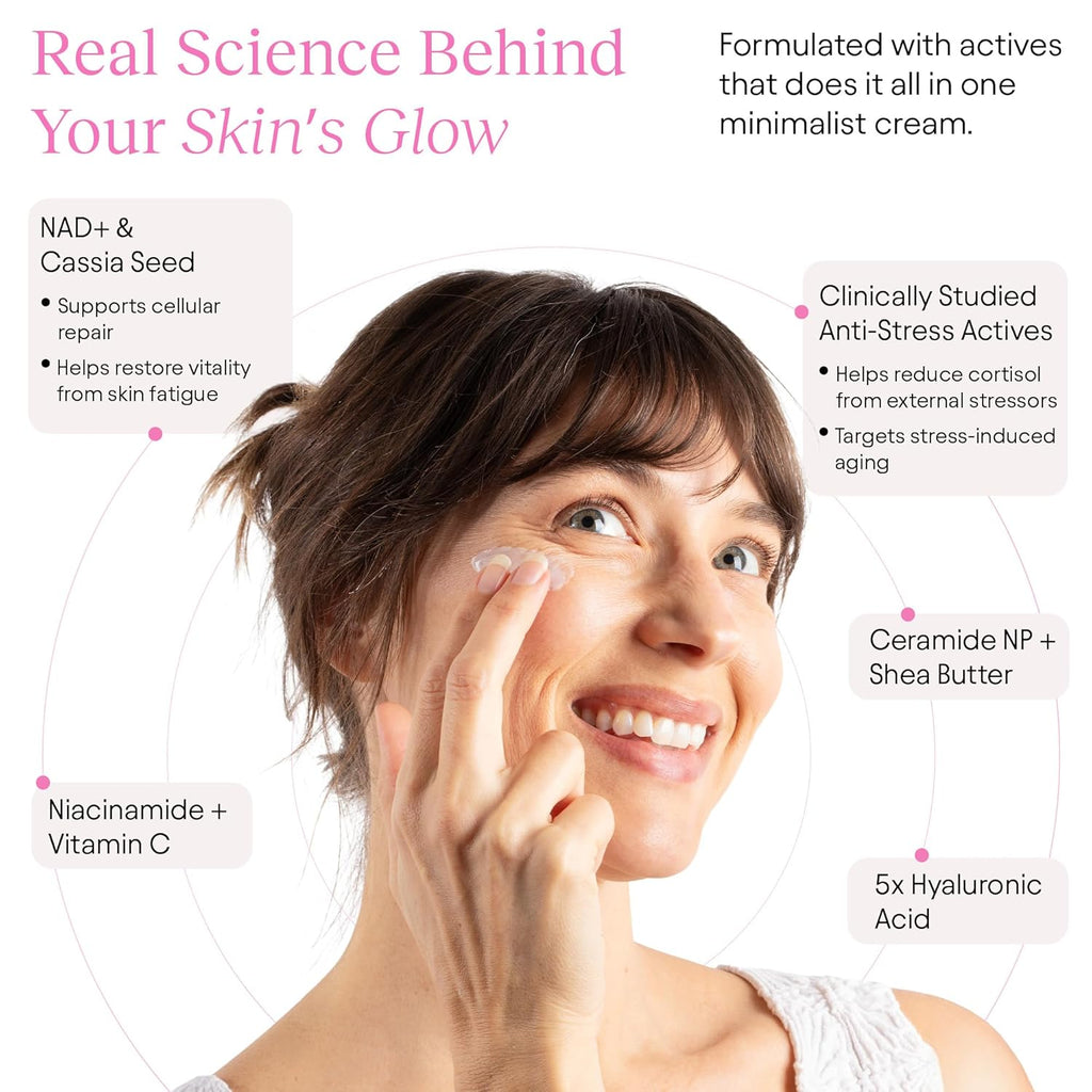 JiYu NAD+ Hydrating Face Moisturizer | Korean Anti-Aging Cream
